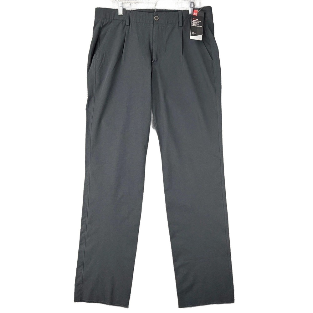 NEW Under Armour HeatGear Loose Fit Black Golf Pants Men's 38 Polyester $79.99